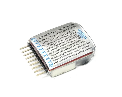 C23212 LiPo Voltage Checker w/ Adjustable Voltage Level Warning Buzzer