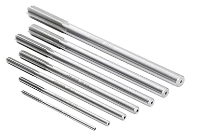 Accusize Industrial Tools Chucking Reamer Set, 1/8" to 1/2" by 1/16", 7 Pc | HSS M2 Premium, Straight Flute, Right Hand Cut, ANSI, Aluminum Case, 5528-SH00 - size: Fractional 1/8" thru 1/2" by 16ths