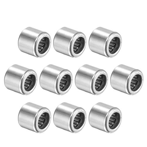 uxcell HK0609 Needle Roller Bearings 6mm Bore 10mm OD 9mm Width Chrome Steel Open End 10pcs - size: 6x10x9mm