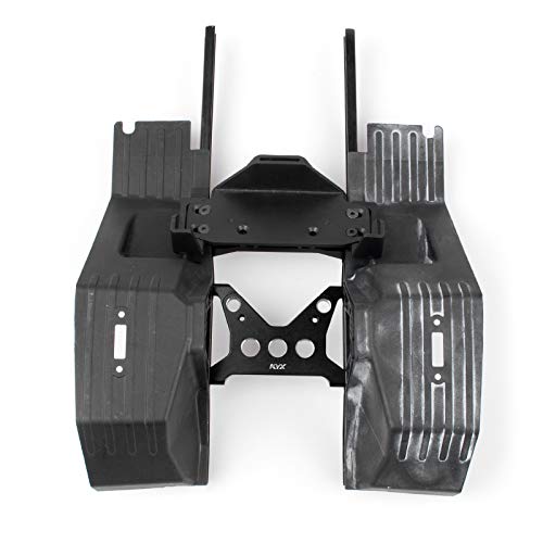 KYX Racing Aluminum Cross Member Bracket Fixed Seat Brace Battery Tray Mount for 1/10 RC Crawler Car Axial SCX10 III AXI03007 SCX10.3 (Black)