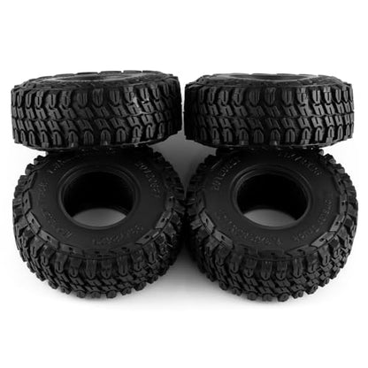 4PCS 1.3" Beadlock Tires with Foam Insert for 1/24 Axial SCX24 AX24 1/18 TRX4M RC Crawler Truck Car Upgrade Parts (C Style) - color: #C Style
