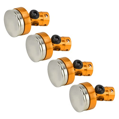 RC 1/8 1/10 Magnetic Body Post, Remote Control Car Shell Column, Lightweight Aluminum Alloy Body Post Bracket for SCX10 (Orange) - color: Orange