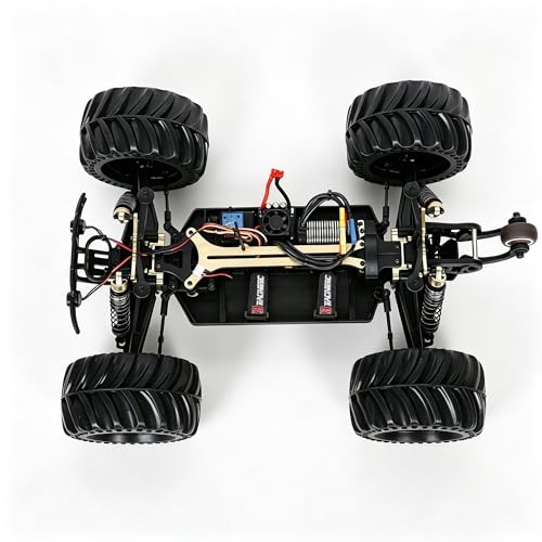 JLBRACINGRC 1/10 Brushless Fast RC Cars, Monster Truck,80+KM/H High Speed 4x4 Off-Road RC Truck,2.4GHZ Remote Control Car,IPX7 Waterproof RC Trucks for Adults(Not Include Battery)