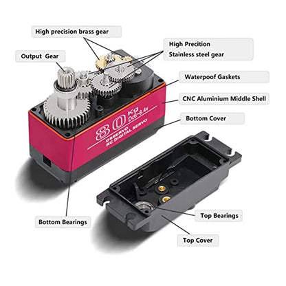 GoolRC 80kg Digital Servo 270?High Torque Servo Motor Metal Gear Waterproof for 1/5 HSP HPI RC Car Baja Car - size: 270 degree