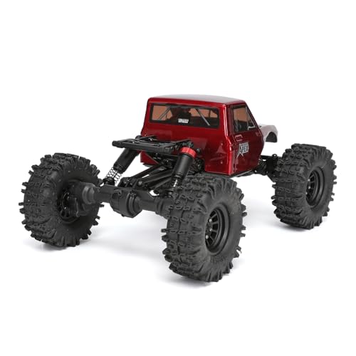 Redcat Racing Ascent-18 APEX, 1/18 Scale Brushless Electric Rock Crawler, Carbon Fiber, 4WD RC Car for Adults with 2.4GHz Radio System (Red) - color: Red