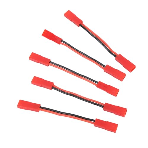 JST Female to JST Female Connector,5Pcs 22AWG 2 Inch RC Motor ESC Conversion Cable Plug Wire Adapter Electronic ESC Motor Extension Cable for RC Car Boat Accessories