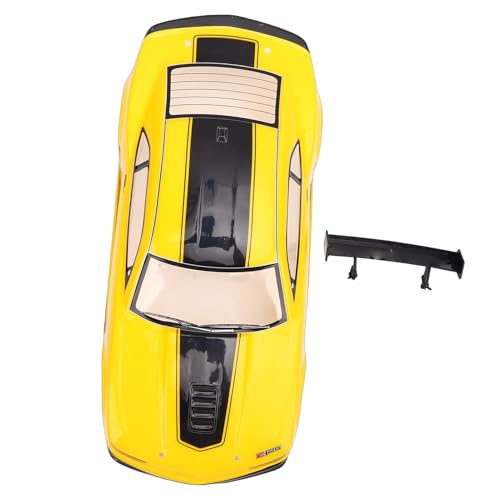 1/10 Scale RC Car Body Shell with Front & Rear Wing for 26cm Wheelbase Racing Cars, Remote Control Car Body for 1/10 Scale