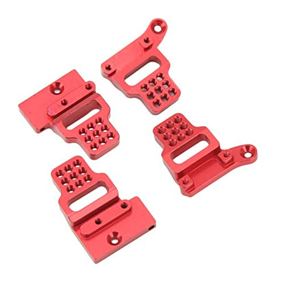 RC Car Shock Mount Aluminum Alloy RC Shock Towers Mount for 1/18 RC Crawler Car Upgrades Parts (Red) - color: Red