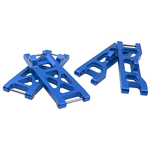 ShareGoo Aluminum Alloy Front & Rear Lower Suspension A-Arms Set Upgrades Part Compatible with Horizon ECX 1/10 2WD Ruckus Axe Brutus Circuit AMP MT/DB Crush RC Car Buggy Tuck (Dark Blue) - color: Dark Blue