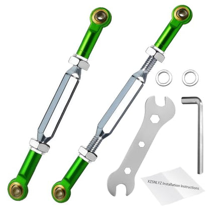 Stainless Steel Turnbuckles for Slash 2wd,88-108mm Tie Rods,Dark Green | 2PCS Adjustable Camber Links Compatible with /10 Traxxas Slash,Rustler 2WD VXL,Stampede,Hoss 4X4 RC Car Hops Up Parts - color: Dark Green