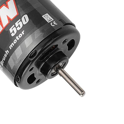 Changor 550 Motor High Speed RC Brushed Motor with Reduction Gearbox for 1/14 1/10 RC Crawler DIY (55T) - size: 55T