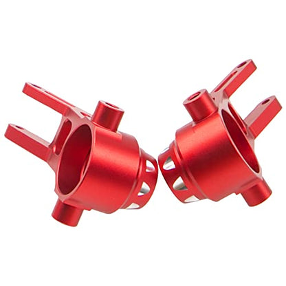 Metal Steering Knuckles Carrier Steering Block Upgrades Parts Compatible with Arrma 1/8 Infraction 4X4 MEGA/Vendetta 4X4 3S BLX RC Car (Red)