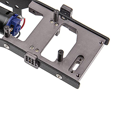 ShareGoo Metal Body Chassis Frame Car Shell Suspension Bracket with 370 Motor kit Compatible with MN Model D90 D91 MN45 MN99 MN99S 1/12 RC Car (Titanium) - color: Titanium
