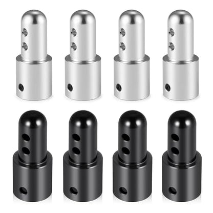RCHUBAM 4PCS Body Posts with Pins for MJX Hyper Go 14210 14209 14301 14302 | Aluminum Front & Rear Body Posts,RC Upgrade Parts,2 Color - color: Black