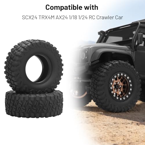 1.3 RC Crawler Tires, daitoku 65 * 25mm Super Soft Sticky 1.3 RC Car Tires for SCX24 TRX4M AX24 1/18 1/24 Crawler - style: Style C