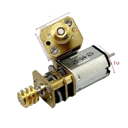 GA12-N20 12mm Full Metal Gearbox Gear Reduction Motor Worm Shaft DC 3V 62RPM Slow Speed Dual DIY Robot Car