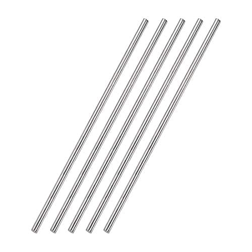uxcell 4mm x 250mm 304 Stainless Steel Solid Round Rod for DIY Craft - 5pcs - size: 250mm