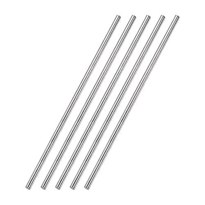 uxcell 4mm x 250mm 304 Stainless Steel Solid Round Rod for DIY Craft - 5pcs - size: 250mm