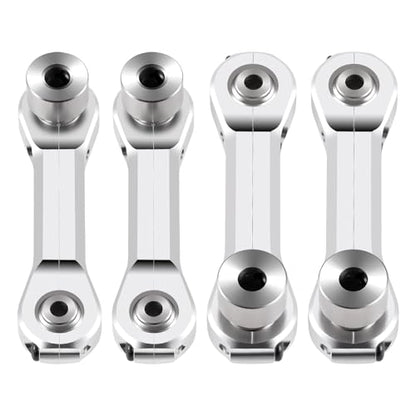 4Pcs Aluminum Anti-Roll Sway Bar Suspension Arm Linkage，Silver | Upgrade Parts, For 1/5 Losi DBXL 2.0 RC Car - color: Silver