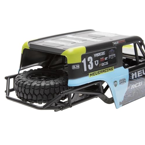 MEUS RACING MB24 SCX24 Body 5.2in 132MM Body Shell ABS+Nylon Carbon Fiber Chassis for 1/24 Axial SCX24 Bronco JLU B-17 C10(Green) - color: Green