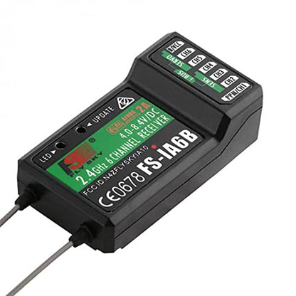 FLYSKY FS-iA6B Receiver 6CH 2.4GHz AFHDS2A with Double Antenna Compatible FS-i6 i6X i6S Transmitter Remote Control