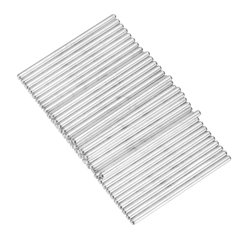 MECCANIXITY 40pcs 3mmx60mm Toys Shaft Round Rod Axles Drive Shaft for DIY RC Car Truck Boat Helicopter Model Part, Silver - size: 3mmx60mm
