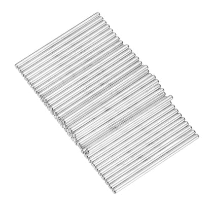 MECCANIXITY 40pcs 3mmx60mm Toys Shaft Round Rod Axles Drive Shaft for DIY RC Car Truck Boat Helicopter Model Part, Silver - size: 3mmx60mm