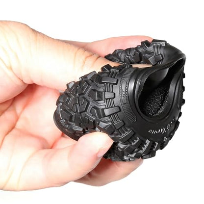 1.3-inch high Viscosity Soft mud Climbing tire, Size 64 × 28mm, Set of 4, Suitable for 1/18, 1/24 RC Climbing car TRX4M, SCX24, AX24, FCX24, FCX18 Special Upgrade and Modification.