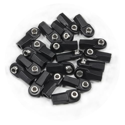 20pcs Link Rod End M4 Ball Joint Head for 1/10 RC Crawler Car for Traxxas TRX‑4 TRX6 SCX10 D90 TF2 CC01 Gen7 Gen8 Upgrades (20pcs Straight) - style: 20pcs Straight