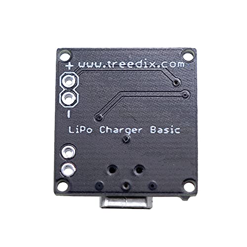 Treedix 2pcs Micro USB LiPo Battery Charger Board Without Battery 5V 500mA with JST Socket with LED Indicator Charging Rate Adjustable Automatic Power-Down