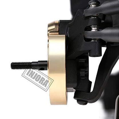 INJORA AXI03007 Brass Portal Knuckle Steering Cap Housing for 1:10 RC Crawler AXAIL SCX10 III AXI03007 & Capra 1.9 UTB AXI03004,2PCS (Set A) - style: Set A