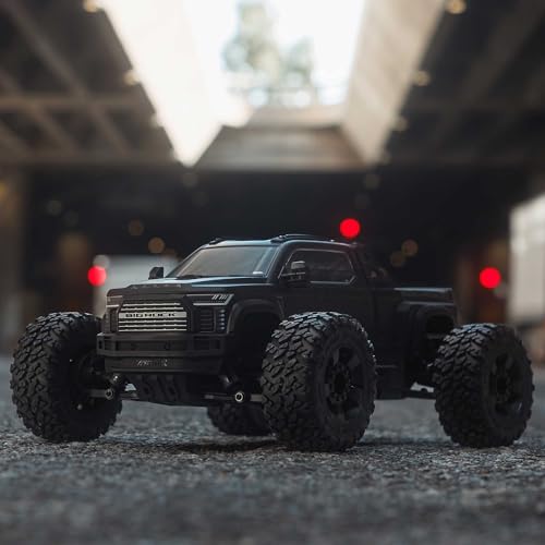 ARRMA RC Truck 1/10 Big Rock 4X4 223S BLX BRUSHLESS Street Truck RTR (Batteries and Charger Not Included) with DSC, (Black), ARA4312V4T1 - color: Black