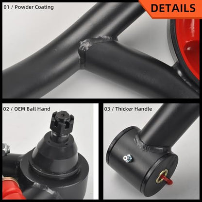 XKV Front Upper & Lower Suspension Control Arms | Compatible with 1968-1972 Chevrolet Chevelle,El Camino,Monte Carlo,Malibu,Oldsmobile 442,Pontiac LeMans,Tempest,Buick Skylark - size: 68-72 Buick Skylark,Chevy Chevelle