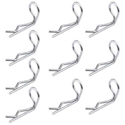 HobbyPark RC 90-Degree Angle Body Clips Bent Springy Pins for All 1/10 Scale Model Car Truck Crawler Truck (20-Pack)