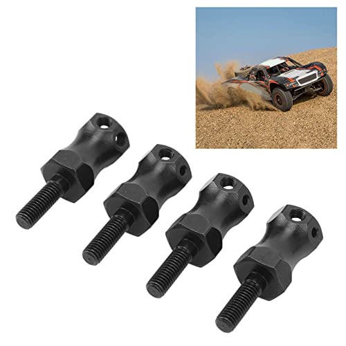 Hex Wheel Hub Adapter, Steel Reinforced Strength 15mm Widen RC Car Wheel Extension 4Pcs Set for RC Hobbyists Off-Road Racing Baja Style Enthusiasts