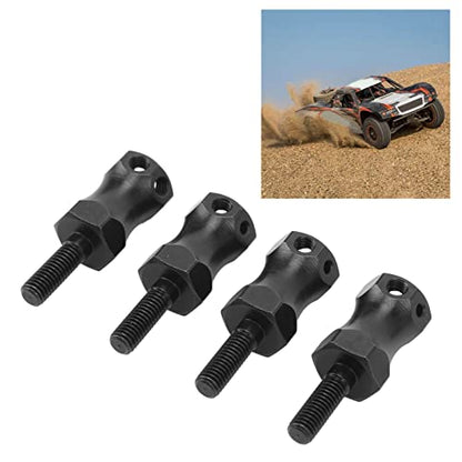 Hex Wheel Hub Adapter, Steel Reinforced Strength 15mm Widen RC Car Wheel Extension 4Pcs Set for RC Hobbyists Off-Road Racing Baja Style Enthusiasts