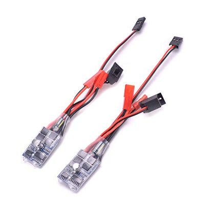 YoungRC RC 30a Brushed ESC Motor Speed Controller for 1/16 18 24 Car and Boat Tank W/o Brake(Pack of 2 Pcs)