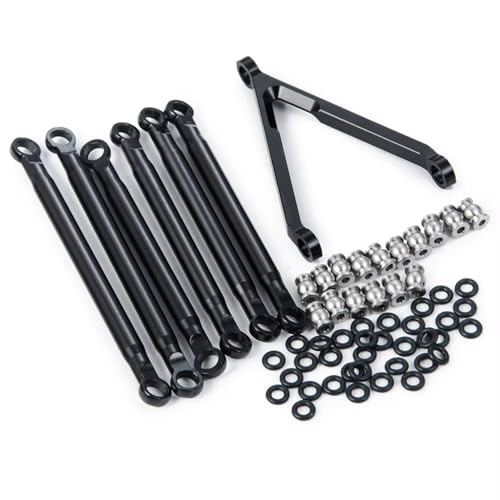 RC Car Toys For Axial For SCX24 For Deadbolt C10 For Wrangler For Gladiator For Bronco 1/24 Metal Steering Link Rod Ball Joint Head End Set RC Truck
