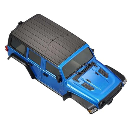 6.10 inches (155mm) Wheelbase Shell Hardtop Body Replacement Part for TRX4M Bronco Defender AX8560 1/18 RC Crawler Chassis (Blue) - color: Blue