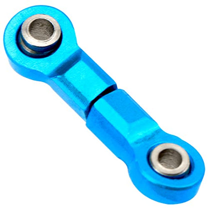 Front Steering Link Rod Servo Link Linkages with 28T Servo Arm Compatible with WLtoys 1/28 K969 K979 K989 K999 P929 P939 Mini-Q Mini-Z RC Car (Blue) - color: Blue