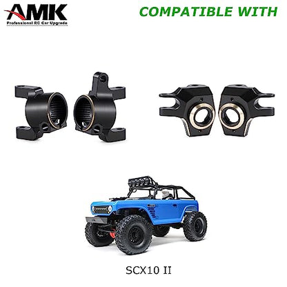 SCX10 II Brass Weights C Hub 30g Caster Blocks 96g Steering Knuckles for Front Axle for 1/10 RC Crawler AR44 Axial SCX10 Upgrades