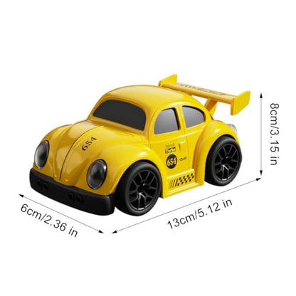 Remote Control Car Toy 3 Modes Smart Sensor Escaping Following Beetle Car Toddlers Boys Educational RC Drift Stunt Vehicle with Sound Light 5.12 Inch Size Blue CompactYellow - color: Yellow