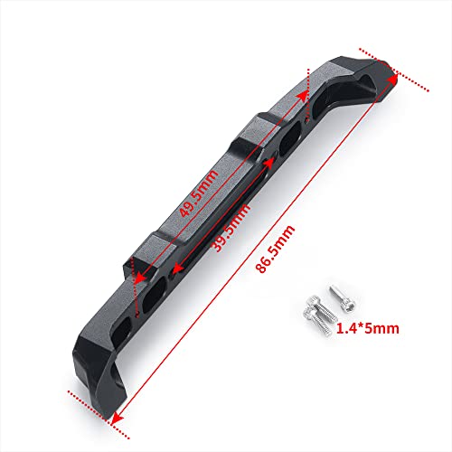 Metal Front & Rear Bumper with Lights, Front and Rear | For 1/24 Axial SCX24 AXI00006 Bronco, RC Crawler Car - color: Front and Rear
