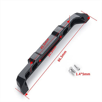 Metal Front & Rear Bumper with Lights, Front and Rear | For 1/24 Axial SCX24 AXI00006 Bronco, RC Crawler Car - color: Front and Rear