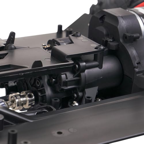 1/10 RC Crawler 313mm Chassis Kit, DIY Rolling Frame Assembly with 2-Speed Gearbox, 35T 550 Motor, Axles and Links for RC Crawler Build (Without Wheels)