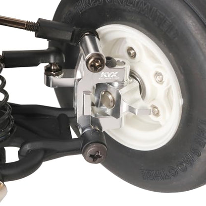 KYX Racing Aluminum Front Steering Knuckles C Hub Mount Upgrades Parts Accessories for 1/10 RC Crawler Tamiya Hornet-EVO