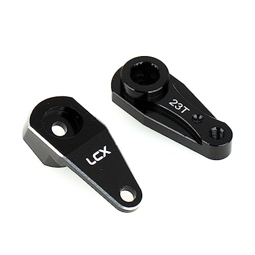 LCX Racing 1/10th RC Crawler Car CNC Machined Aluminum Alloy 23T Servo Horn Servo Arm for RC Car Axial RBX10 RYFT AXI03009 AXI03005, Upgrades Parts Accessories (23T) - size: 23T