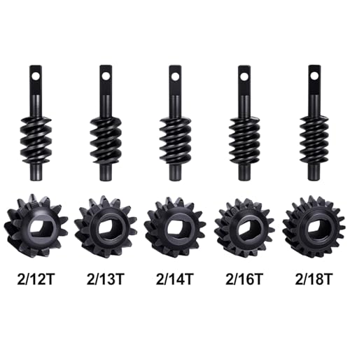 GOUPRC 2/16T Steel Differential Gear Worm Gear for SCX30 1/30 Axial RC Crawler Upgrades, 2 Pairs - style: 16T of 2 Pairs