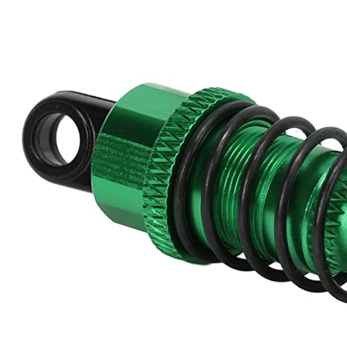RC Shock Absorbers, 4Pcs 64 mm Metal Shock Absorber Damper with Shock Mount Aluminum Alloy Adjustable Remote Control Car Shock Absorber Oil Damper (Green) - size: Green