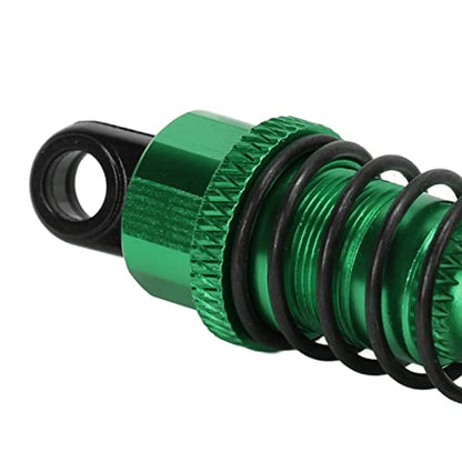 RC Shock Absorbers, 4Pcs 64 mm Metal Shock Absorber Damper with Shock Mount Aluminum Alloy Adjustable Remote Control Car Shock Absorber Oil Damper (Green) - size: Green